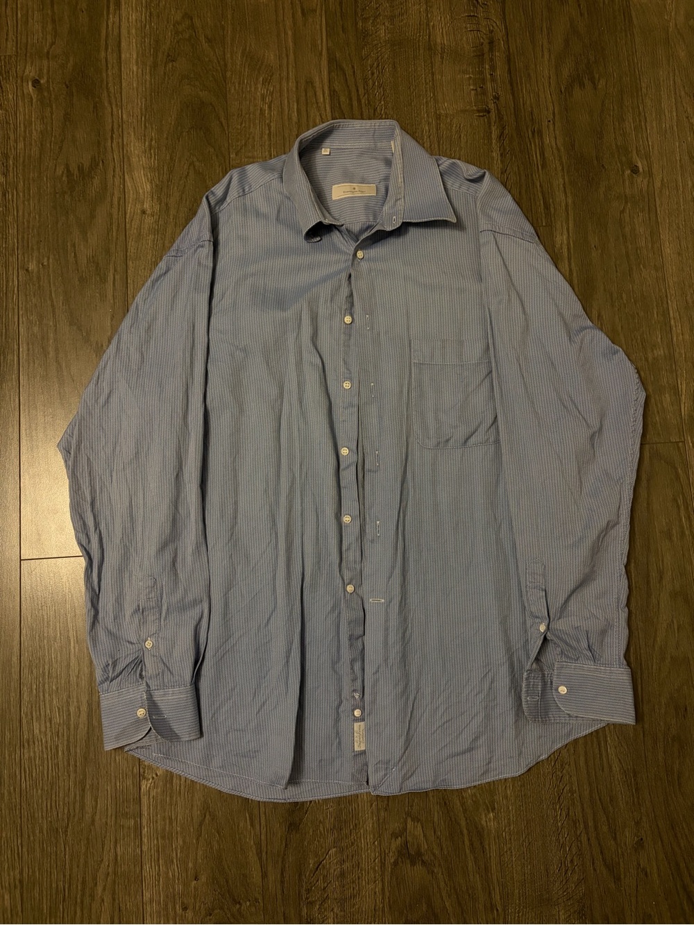 Ermenegildo Zegna Light Blue Striped Dress Shirt